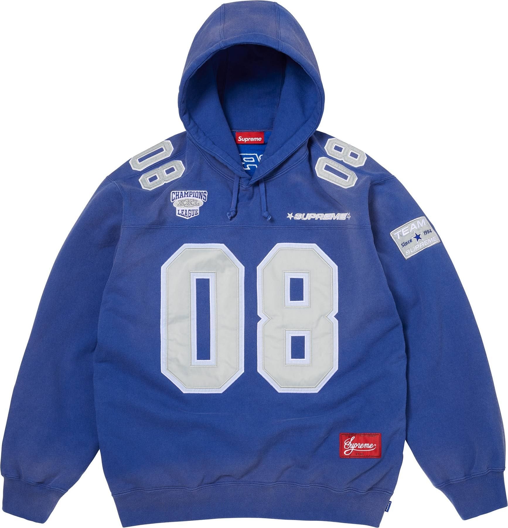 Football Jersey Hooded Sweatshirt view 5